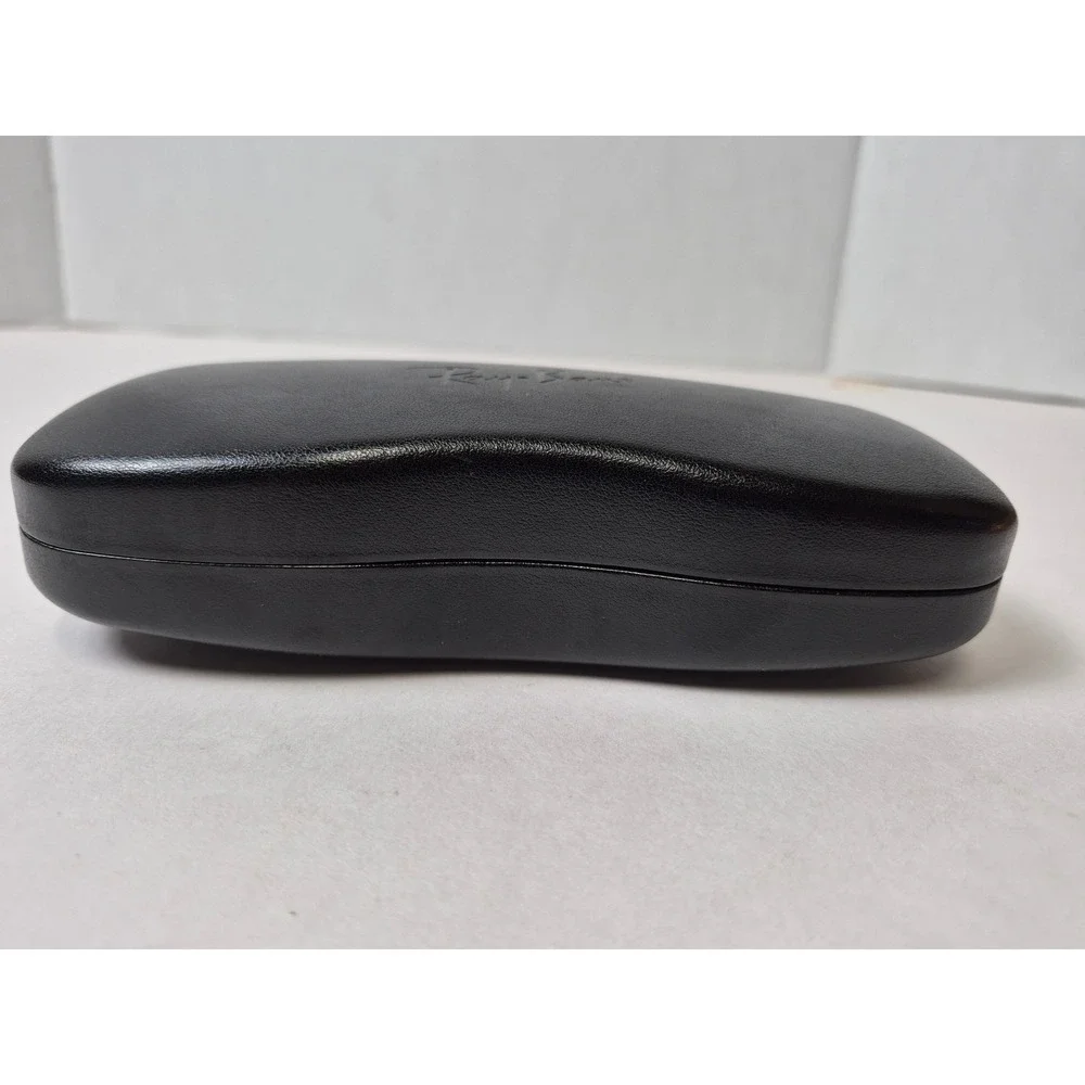 Ray Ban Black Hard Clamshell Sunglasses Case with New Cleaning Cloth